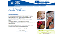 Desktop Screenshot of hess-wassertechnik.de