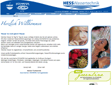 Tablet Screenshot of hess-wassertechnik.de